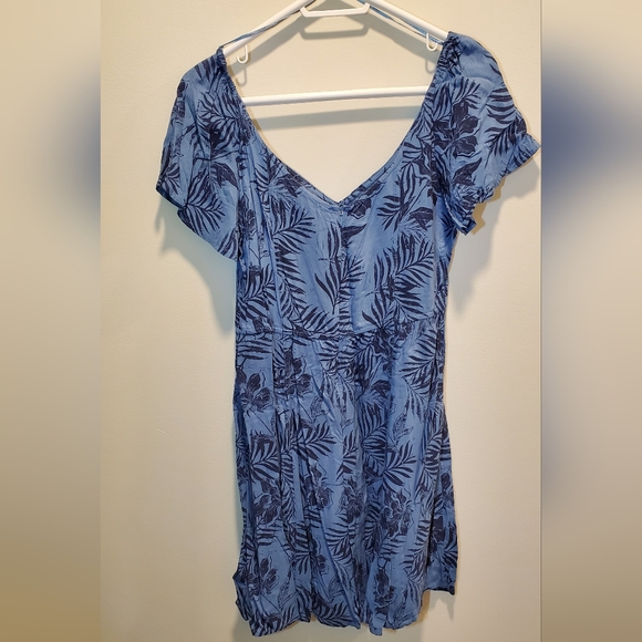 Roxy | Blue Heaven Lirely Floral A-Line Mini Dress in Large - Picture 5 of 11